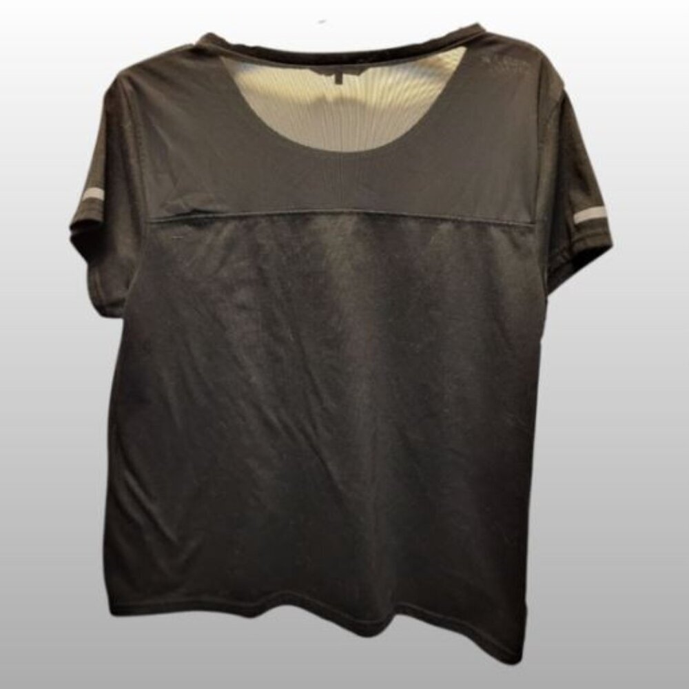 Bebe Black Women's Short Sleeve Athletic Tee Essential - Size XL - Picture 2 of 3